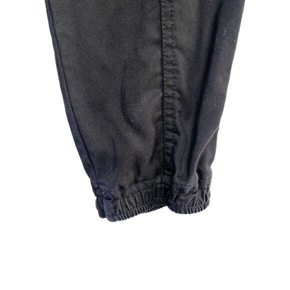Dear John Cargo Jogger Pant XS Black Chambray Pockets Casual Lightweight Pull-On - Picture 3 of 12